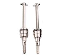 Transmission Shaft For Tamiya Cvd Op Cc01 1/10 Scale Models Rc Car Remote Control For Toys 2pcs Metal Part For Universal Driven Dogbone Drive Shaft(Silver)