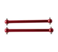 Transmission Shaft For WLtoys A959-07 1/18 2PCS 51mm Aluminum CVD Dogbone Drive Joint RC Car Repairs Replacements Hop-Up Accessories(Red)