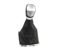 Transmission Shift Knob, XEBRAD Car 5Speed Gear Shift Knob with Boot Cover Replacement for, for Focus, MK2 2005-2007 2008 2009 2010 2011 2012 Accessories Interior Parts(Black Style 1)(Black Style