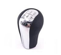 Transmission Shift Knob, XEBRAD Chromed PU Leather 5 Speed MT Gear Shift Knob, Replacement for Toyota, for Corolla, for Verso, for RAV4, for Yaris 1992-2009 Car Gear Shifter Lever Stick Head Ball