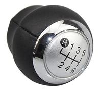 Transmission Shift Knob, XEBRAD Gear Knob 5/6 Speed Gear Shift Knob Lever Shifter, Replacement for Toyota, for Corolla, for RAV4, for Avensis for Yaris for Verso for Auris for Aygo(Silver 5speed)