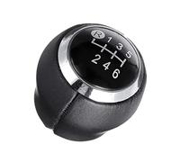 Transmission Shift Knob, XEBRAD Replacement for Toyota, for Auris 5/6 Speed Car Gear Lever Handball Chrome Gear Shift Knob Cap Cover Interior Parts Car Accessories(5 Black)(6 Black)