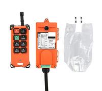 Transmitter, 220V Industrial Radio Wireless Remote Control Transmitter&Receiver F21-E1B for Single Hook Sngle Speed, Two Mechanism Jog Hoist and Industrial Control below 6 Contacts