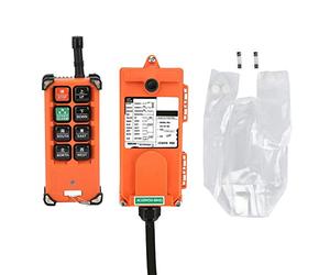 Transmitter, 220V Industrial Radio Wireless Remote Control Transmitter&Receiver F21-E1B for Single Hook Sngle Speed, Two Mechanism Jog Hoist and Industrial Control below 6 Contacts