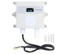 Transmitter Gas Detection Device High Sensitivity Stable Signal Accurate Reliable for Aquaculture Food Industry Livestock Farming Agricultural Greenhouses PVC Material 8.8x8.8cm