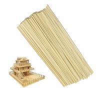 Transmore Pack of 100 Cotton Candy Sticks 400 mm x 5 mm Cotton Candy Sticks Wooden Sticks for Crafts Sticks Bamboo Sticks for Cotton Candy Machine Natural Bamboo Wood for Woodworking, Art Projects
