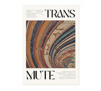 Transmute Aura Poster, Inspirational Quotes Print, Affirmations Quote Colourful Home Decor, Motivational Bedroom Wall Art, Archival Matte, A5 (Print Only) - 21x14.8cm