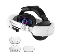 TRANSNOVO 10000mAh Battery Head Strap for Meta Quest 3S/Quest 3/Quest 2 Accessories, Elite Strap with One-Button Retractable Adjustment and Digital Display, Enhanced Comfort & Extends Playtime by 2-4h