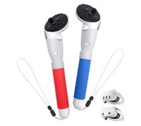TRANSNOVO Handle Attachments Compatible with Meta Quest 3S/Quest 3 Controller Accessories, VR Gorilla Tag Long Arms Sticks, Beat Saber Handles, Extension Grips for VR Game