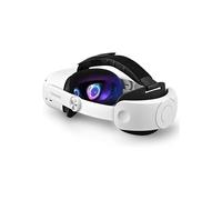 TRANSNOVO Head Strap Compatible with Oculus Quest 2, VR Accessories for Meta Quest 2, One-Button Retractable Elite Strap Replacement for Enhanced