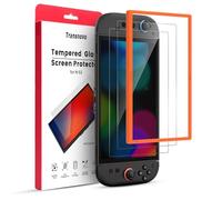 TRANSNOVO Screen Protector Compatible with Nintendo Switch 2 (2025, 7.9"), Tempered Glass Ultra HD Glass Protector, 9H Hardness, Anti-Scratch, Bubble-Free, Easy to Install with Guiding Frame, 2 Pack