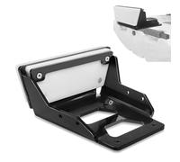 Transom Trolling Motor Mount for Kayaks, 6mm Thick Heavy-Duty Aluminum Transom Motor Bracket 3HP Max Thrust, 3.75" x 4.75" Bolt Pattern for Flat Stern Boats in Freshwater & Saltwater (1-Pack, Black)