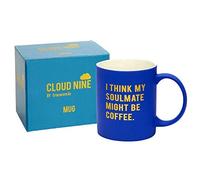 Transomnia Blue Ceramic Coffee is my Soulmate Boxed Mug Novelty Gift for Coffee Lover