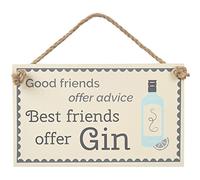 Transomnia Gin Plaque - Good friends offer advice Best friends offer Gin