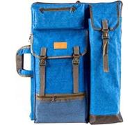 Transon Art Portfolio Case Artist Backpack Canvas Bag Large 26” x 19.5” Blue Color