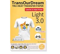 TransOurDream 10 Sheets A3 Light Transfer Paper for Inkjet & Laser Printer(TOD-033-10)