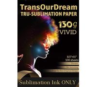 TransOurDream 130g Sublimation Paper 8.5 x 11 inches 100 Sheets(vivid-100)