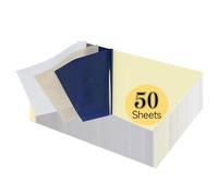 TransOurDream A4×50 Sheets Tattoo Transfer Paper, 4 Layers Tattoo Stencil Paper, Tattoo Thermal Stencil Transfer Paper for Tattooing Transfer Kit, Tattoo Supplies, Carbon Tracing Sheets(4tattoo-50)