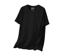 TransOurDream Heavyweight Cotton Blank Black T-Shirt,Size XL,Short Sleeve Crew Neck TShirt for Heat Transfer,Vinyl,DTF Printing,DIY Crafts&Painting,Classic Fit Shirts for Tie-Dye&Embroidery(BSHIRT-XL)