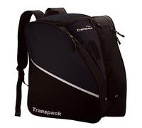 TRANSPACK Unisex Adults Edge Junior Water-Resistant Tough Durable Lightweight 43L Ski/Snowboard Boot Helmet Goggles & Gear Backpack Bag, Black
