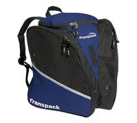 TRANSPACK Unisex Adults Water-Resistant Tough Rugged Lightweight 33L Ice Skate Backpack Bag | Carries Skates, Helmet and Gear, Navy