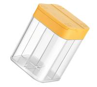 Transparency Condiment Box with Sliding Cover Multi Compartment Kitchen Storage Container Hygienic Seasoning Dispenser Transparent Spices Storage Box