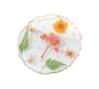 Transparency Resin Encapsulated Dried Flower Nails Design Palette Smooth Surfaces Board for Seamless Blending Dried Flower Unguis Color Scheme