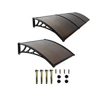 Transparent 100x150cm Wall-Mounted Canopy ning - Weather-Resistant e for Front Doors Patios Porches and Roofs - Perfect Outdoor Shelter Solut