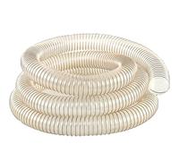 Transparent 1m Polyurethane Vacuum Hose 1.5mm Wall Thickness Copper Wire Reced 225mm Inner Diameter and Flexible for Industrial and Home Use