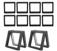 Transparent 3D-ABS Floating Display Box 7x7x2cm, Set of 10 Pieces, Jewelry Sample Holder, PE Film Gemstone Rings | Bracelets Household Case Safe Protection Lives