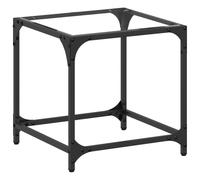 (transparent, 40 x 40 x 40 cm/ 1 pcs) vidaXL Coffee Table with Transparent Glass Top Accent Table Side Table Steel