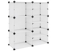 Vidaxl Shoe Rack Transparent 84X31.5X93 Cm Pp