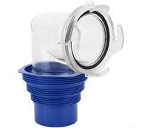 Transparent 90 Degree RV Sewer Hose Elbow Flexible Thermoplastic Rubber Fitting for Camper Waste Water Pipe Leak Proof Scent Barrier Blue