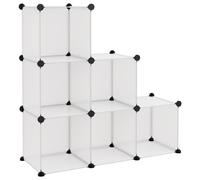 (transparent, 94.5 x 31.5 x 93 cm) vidaXL Storage Cube Organiser PP Shoe Rack Room Divider Multi Colours/Sizes