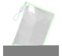 Transparent A4 File Bag, Portable Document Organiser, Thick Large-Capacity Pouch, Smooth Zipper Closure, for School Stationery Cards, Textbooks, Exam Papers, Office Use