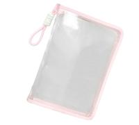 Transparent A4 File Bag with Lanyard, Multipurpose School Folder Pouch, Wide-Capacity Paper Organiser, Business Card Textbook Separator, Structured Study Carry Pack, 1.18 Inches, for Work