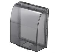 Transparent ABS Waterproof Socket Cover IP44 for splash Resistant Wall Switch Box Case Dustproof Protective Housing for Bathroom Kitchen(C)