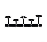 Transparent Acrylic 5-Tier Display Stand with Stylish Lace Pattern for Cosmetics, Jewelry, For Dolls, and Perfumes Providing and Clear Storage