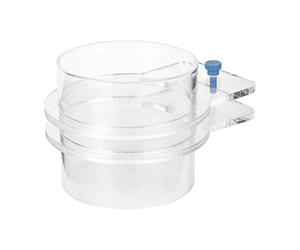 Transparent Acrylic Adjustable Fish Feeding Ring, Durable Aquarium Feeder for Tropical Fish Tanks, Prevents Food Waste with Customizable Height for Various Water Levels (70mm)