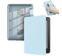 Transparent Acrylic Back Case Suitable For Kobo Clara BW/Colour /2E N365 N367 N506 6'' e-Reader With Hand Strap Cover(Sky Blue,For Clara Colour)