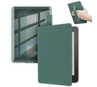Transparent Acrylic Back Case Suitable For Kobo Clara BW/Colour /2E N365 N367 N506 6'' e-Reader With Hand Strap Cover(Dark Green,For Clara Colour)