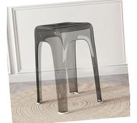 Transparent Acrylic Bar ol - Stackable Modern Backless Design for Kitchen Dining Room Living Room & Shower - Slish & Space Saving Fur Solut