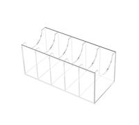 Transparent Acrylic Belt Space-Saving Storage Box in Wardrobe 5 and 7 Piece Belt Cover Stackable Belt Display Box that can be Organised with Ties and Accessories Clear Box for the