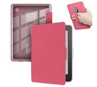 Transparent Acrylic Case Suitable For Kobo Clara BW N365/ Colour 2024 N367 / 2E N506 6inch e-Book with Hand Strap Cover(Rose Red,Clara Colour N367)