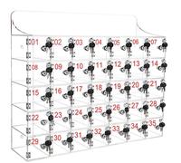 Transparent Acrylic Cell Phone Lockable Storage Cabinet, 15 Compartments, Ideal for Classrooms, Offices, Gyms, and Training Rooms