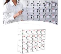 Transparent Acrylic Cell Phone Locker - 40 Grids & Lockable Doors, Ideal for Classrooms, Meeting Rooms, Labs & Gyms, 20 Slots, Space-Saving Design, Durable & Secure Storage