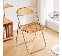 Transparent Acrylic Chairs, Modern Clear Accent Side Chair with Chrome Frame, PP Plastic Living Room Seat for Weddings and Events, Indoor or Outdoor Use