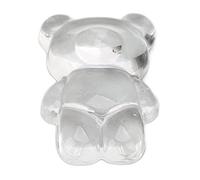 Transparent Acrylic Cute Cartoon Bear Shaped Nail Polish Color Display Card Set - 50pcs for Nail Art Design and Gel Polish Showcase
