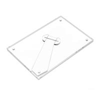 Transparent Acrylic Desktop Display Stand with Magnetic Panel, Photo Frame for Certificates, Price Tags, and Documents with Dual Orientation (8 inch)