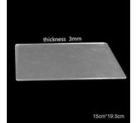 Transparent Acrylic Die Cutting Plates Embossing Machine Replacement Adapter Mat Rectangle Clear Cutting Stencil Plate Dies for Card Making Words